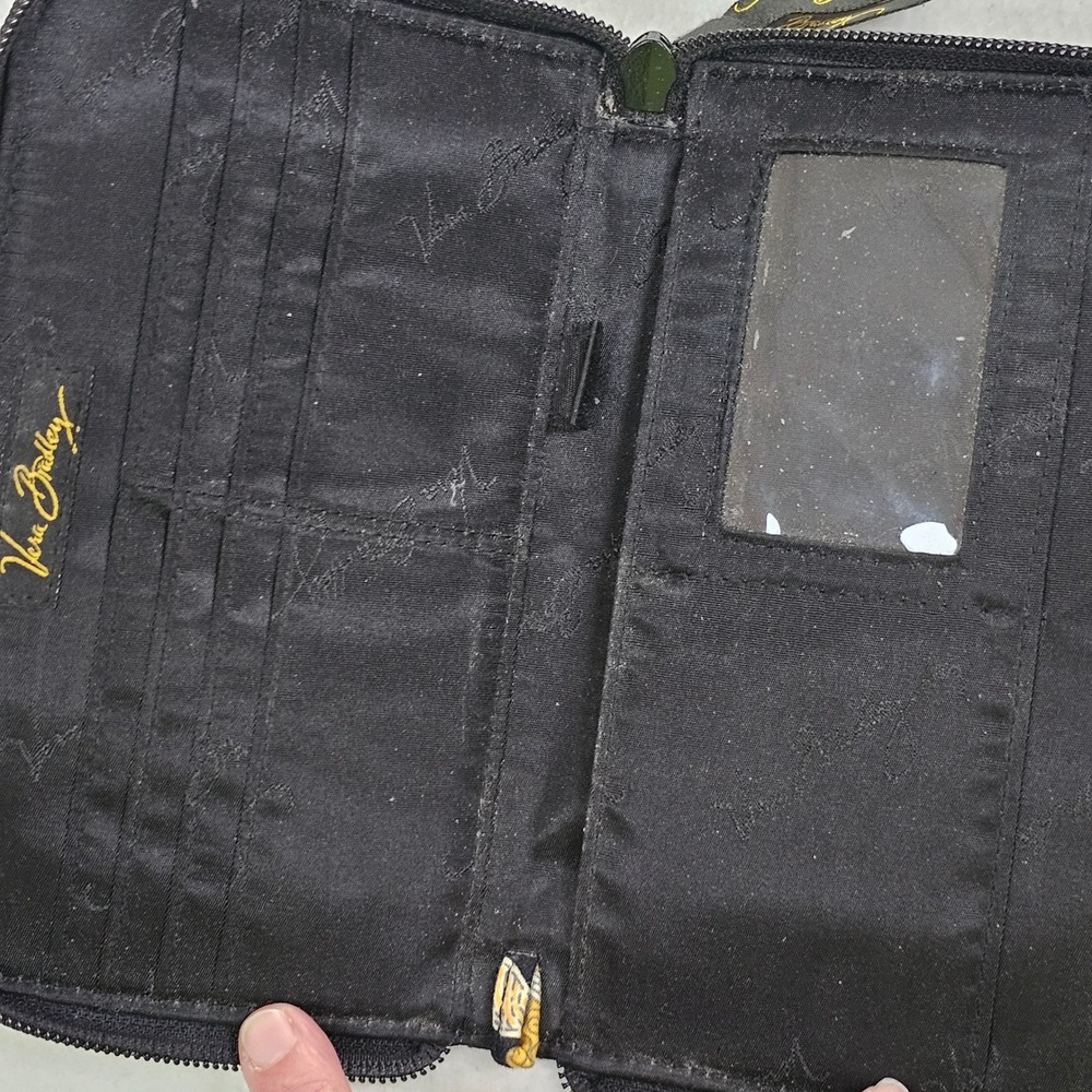 Vera Bradley Provencal Quilted Cotton Zip Around Accordion Wallet Yellow Bird‎ - Picture 5 of 6